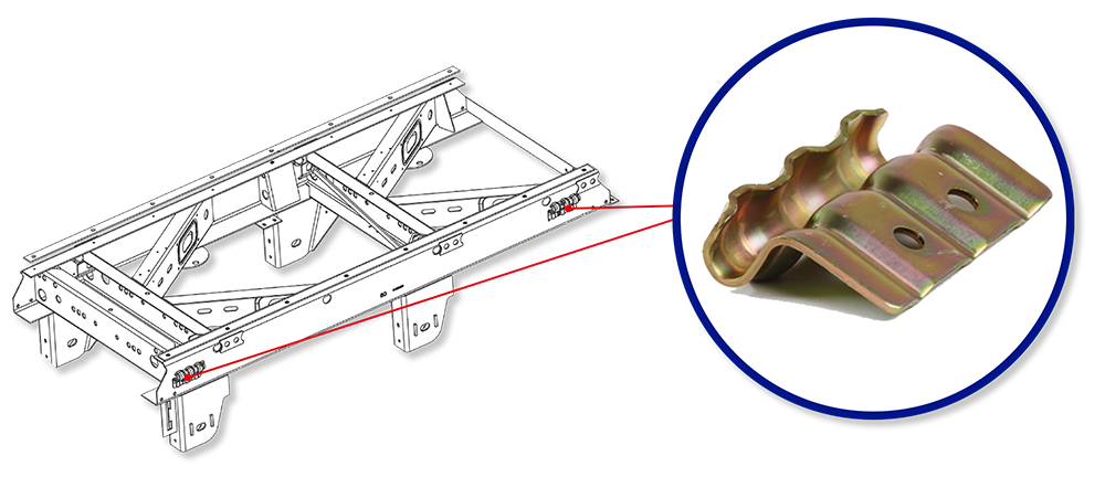 Clip para Riel de Suspensión
