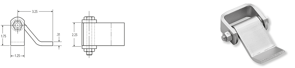 Bisagra a Tope Estrecha