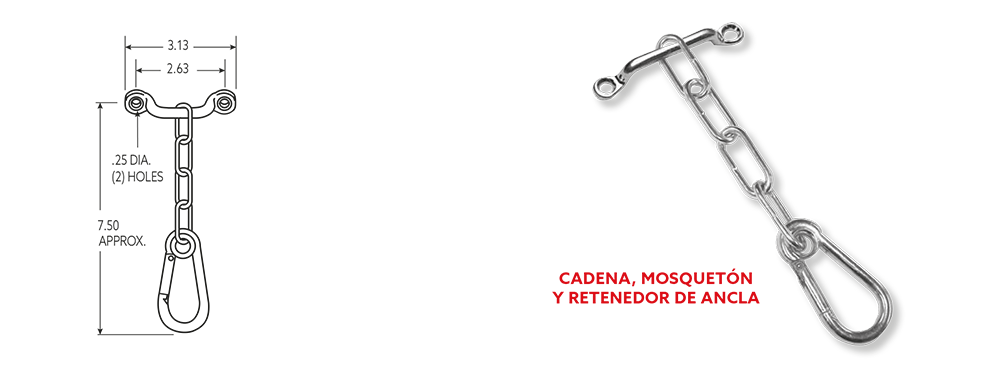 Retenedor Cadena y Mosquetón