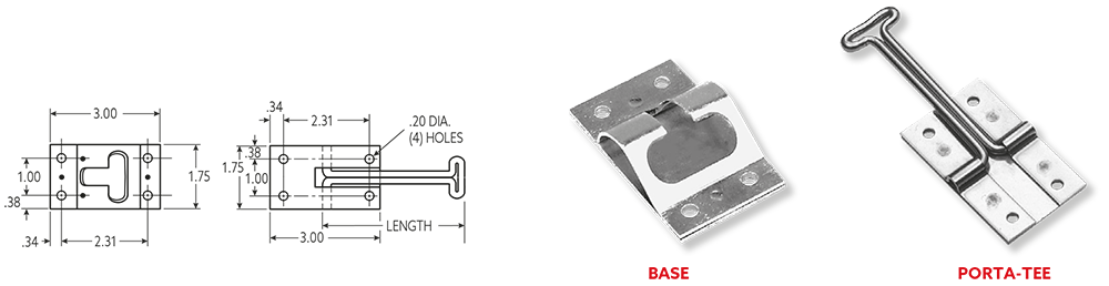 Retenedor de Ranura en T
