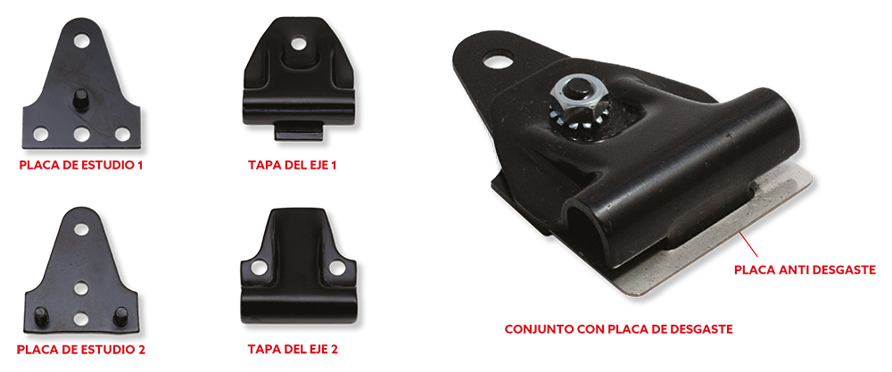 Tapa del Eje del Rodillo
