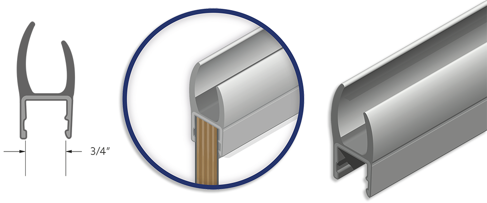 Gasket para puertas Aluminio-Madera