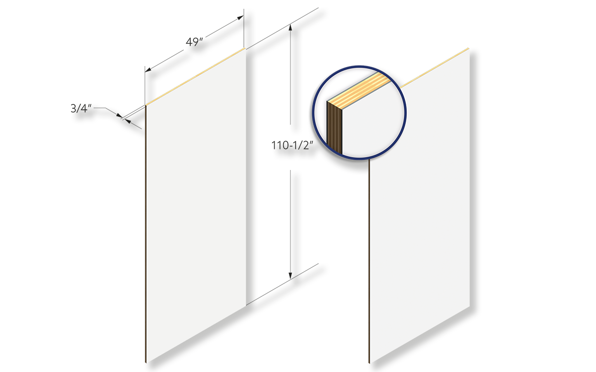 Puerta de Madera Aluminio